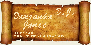 Damjanka Janić vizit kartica
